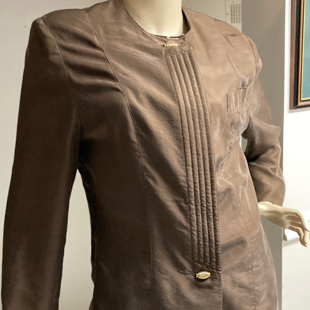 Steilmann Brown Silk Suit